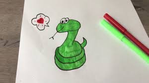 Tekenen Voor Beginners Hoe Teken Je Een Slang Nederlands English Youtube Tekenen Leer Tekenen Teken