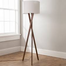 Brightech's emma tripod floor lamp brings a traditional style to contemporary living rooms. Sleek Wood Modern Tripod Floor Lamp Shades Of Light