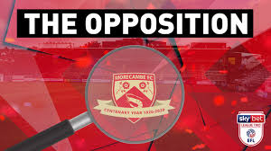 Why don't you let us know. The Opposition Morecambe A News Exeter City Fc