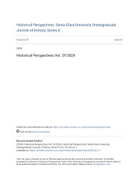Historical Perspectives Vol. 29 2024