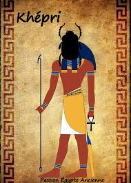 Dieu Symbolisant Le Soleil Du Matin La Renaissance Quotidienne De Re Son Nom Signifie Devenir Originaire D Heliopol Soleil Du Matin Egypte Ancienne Egypte