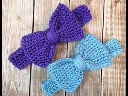 Easy Crocheted Baby Bow Headband Youtube