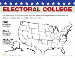 Printable connect the dots worksheets, color by number coloring pages, counting activity worksheets, channel maze games, picture puzzle worksheets, preschool and word search printable worksheets and learn how to draw. Electoral College Map Worksheet Education Com