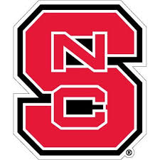 north carolina state wolfpack red block s vinyl decal fade