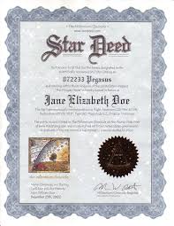 star deed name a star services the