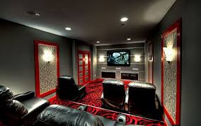 The floor of this room often is at. This Theatre Room Is Crazy Unique The Wall Panels Carpet And Custom Doors Make It Exciting Cool Room Designs Home Theater Rooms Theatre Room Seating