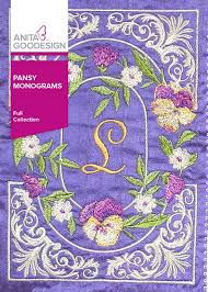 Pansy Monogram Machine Embroidery Designs Machine Embroidery Machine Embroidery Designs Monogram Machine