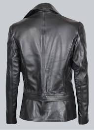 Alabama Black Leather Biker Jacket Jackets Maker