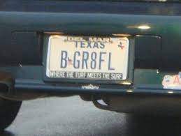 Vanity Plates Creepiness In 8 Characters Or Less August 2009 Funny License Plates Vanity Plate Cool License Plates