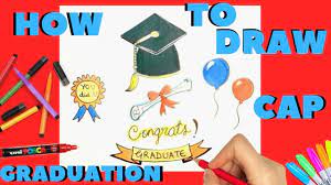 Enjoy doing the steps of the cartoon drawing tutorial on how to draw a diploma. How To Draw Graduation Cap And Diploma Easy Youtube