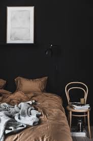 Boy's room painted beige and dark blue from. 30 Cozy Scandinavian Bedrooms