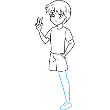 This is the beginning of a youtube series where the artist takes you through the basics of drawing anime. How To Draw An Anime Boy Full Body Really Easy Drawing Tutorial