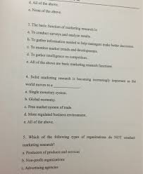 It combines user research and market research to help businesses understand what types of products people wo. Solved Questions About Marketing Research Please Help Me Chegg Com