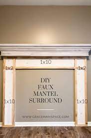 Diy Faux Fireplace Mantel Tutorial Faux Fireplace Diy Faux Fireplace Mantels Faux Fireplace