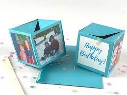This card box is made from real wood, and is sure to capture the imagination of your guests. Explosion Cards How To Make A Pop Up Box Chaotically Yours
