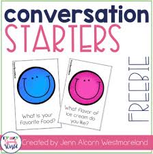 They also help you better. Conversation Starter Cards By Jenn Alcorn Teachers Pay Teachers
