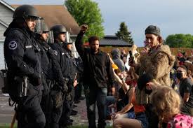 An attorney for george floyd's family says family members are feeling anxious as they wait to hear the sentence for former minneapolis police officer with chauvin's sentencing, the floyd family is experiencing something that few black american families have experienced since the advent of. Six George Floyd Protesters Arrested At Fired Minneapolis Police Officer S Oakdale Home Twin Cities
