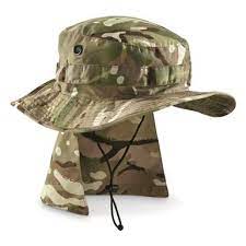 British Military Surplus Boonie Hat With Neck Flap Camo Militarycamo Tacticalcamo Tactical Camoclothes Survival Hikin Military Surplus Hats Camo Outfits