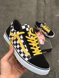 Black And Yellow Vans Shoes Black And Yellow Vans Shoes Fashion Custom Vans Shoes Cute Shoes