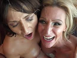 2 milfs and a facial sex clip, watch online for free