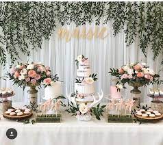 Pin By Zeynep On Wedding Baby Shower Decorations Deer Baby Showers Floral Baby Shower