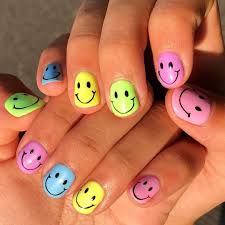 Smiley Face Nail Art Trend Inspiration Popsugar Beauty This will create a lighter shade of yellow. smiley face nail art trend inspiration