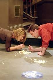 Rachel And Chandler Eating Pie Off The Floor Loved This One Friends Tv Friends Episodes Friends Tv Show