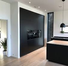 Cuisine Noire Et Bois Cuisine Noire Et Bois Cuisine Noire Interieur Moderne De Cuisine