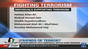 In a statement, the us department of the treasury's office of foreign assets. Ntv Kenya Government Freezes Accounts Of 9 People Suspected Of Funding Terrorism In Kenya Https Bit Ly 3jjbeq3 Facebook