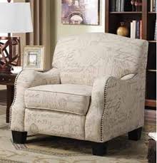 Cream Grey Print Fabric Accent Chair W Curved Arms Nailhead Printed Accent Chairs Fabric Accent Chair French Accent Chairs