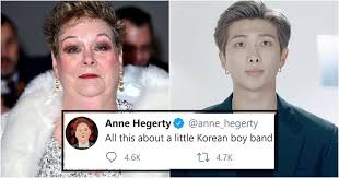 Anne hegerty is a tv personality most known for her appearances on itv quiz show, the chase, as the governess. Anne Hegerty Is Under Fire For Calling Bts Fundamentally Not Important Koreaboo