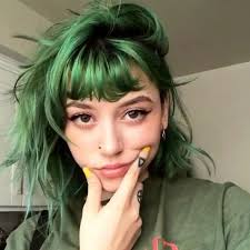 Green Hair Kailee Morgue Singer Songwriter From Phoenix Arizona Kailee Put Her First Single June Out In April 2016 Fo Green Hair Girl Green Hair Hairstyle