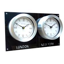 What time zone is the uk in? Personalised Gloss Black Multi Custom Time Zone Wall Clocks Uk