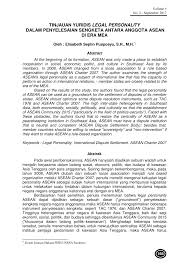 We did not find results for: Pdf Tinjauan Yuridis Legal Personality Dalam Penyelesaian Sengketa Antara Anggota Asean Di Era Mea