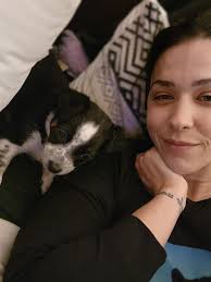 This is Kira, 2 months old tomorrow! She is mini border collie and mini  blue heeler. We have had her for about 2 weeks. She was taken from her  litter and mama