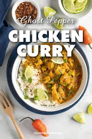 A Recipe For Quick And Easy Chicken Curry Made Extra Spicy With An Addition Of Ghost Pepper And Ot Spicy Recipes Easy Curry Chicken Easy Chicken Dinner Recipes