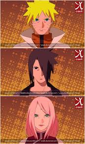 Older Team 7 By Xcaeli Naruto Sasuke Sakura Naruto Anime Naruto