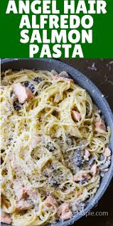 Creamy Salmon Alfredo Pasta Tossed In Lovely Parmesan Cheese Sauce You Healthy Dinner Recipe You Can Make It Salmon Pasta Salmon Pasta Recipes Salmon Recipes