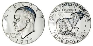 1977 S Eisenhower Dollar Clad Composition Resumed Coin Value