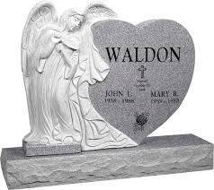 This was underexposed both during the take of the picture and during the enlargement of it. Angel Headstones Angel Tombstones Honor Life