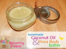 homemade coconut oil and shea body