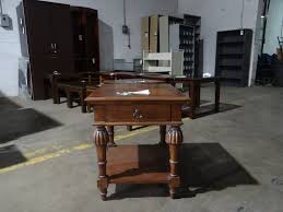 Free coffee table dimensions 64l x 42w x 30h. Wooden End Tables Used Office Furniture Office Furniture Warehouse