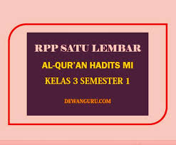 Rpp 1.1 al kafirun.doc rpp 1.2 al maun.doc rpp 1.3 at takasur.doc rpp 1.4 rpp matematika (sudut) kelas 4 semester 2 kurikulum 2013 revisi terbaru sesuai dengan permendikbud nomor 22 tahun. Contoh Rpp Satu Halaman Al Qur An Hadits Kelas 3 Semester 1