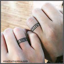 35 Unique Ring Tattoo Ideas For Couples Wedding Band Tattoo Tattoo Wedding Rings Ring Tattoo Designs