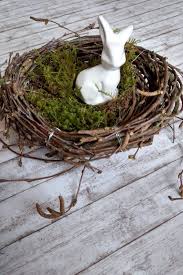 Osternest Basteln Osternest Aus Birkenreisig Osternest Basteln Ostern Und Reisig