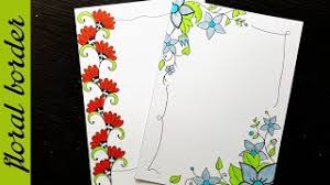 Border Designs On Paper Border Designs Project Work Designs Borders Design For School Project Youtube I'm #craftynica and today i share with you a #drawing tutorial in which i. border designs on paper border designs project work designs borders design for school project