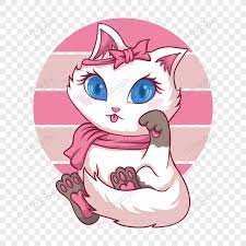 Pipi apa bakpau sih lucu banget kucing nya youtube via youtube.com. Vektor Kucing Feminin Lucu Png Grafik Gambar Unduh Gratis Lovepik