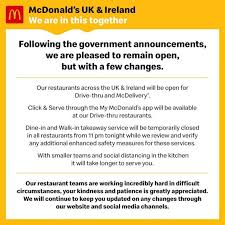 How late is mcdonald's open tonight. Is Mcdonald S Open In Lockdown Express Co Uk