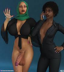 Rule 34 - 3d 3d Model 3d Render Big Penis Bottomless Futanari Cleavage Cum  Drip Dark-skinned Futa Dark Skin Eyeshadow Full Lips Futanari Hijab Hijab  Futa Long Nails Madlad Art Madladarts Madz