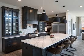 Black kitchen cabinets will add contrast and give your kitchen stunning contemporary look. 75 Beautiful Kitchen With Black Cabinets Pictures Ideas August 2021 Houzz